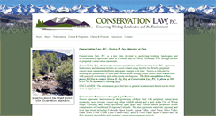 Desktop Screenshot of conservationlaw.org