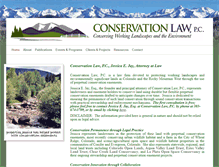 Tablet Screenshot of conservationlaw.org